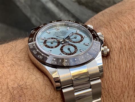 rolex daytona ss platinum ice blue ceramic|Rolex platinum watch price.